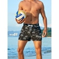 thumbnail image 5 of Mens 5" Short Swim Trunks Quick Dry Swim Shorts with Pockets Swimming Bathing Suits Trunks with Compression Liner, 5 of 6