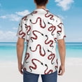 thumbnail image 4 of Susaid Red Snake Print Hawaiian Shirts for Men Women,Hawaiian Summer Short-Sleeve Casual Relaxed-Fit Button-Down,XX-Large, 4 of 7