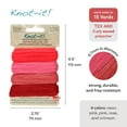 thumbnail image 4 of The Beadsmith Knot It Waxed Polyester Cord – Floral Vibes – 0.7mm Diameter – 4 Cords, 15 Yards Each – Make Jewelry, Macrame, Friendship Bracelets and DIY Crafts, 4 of 7