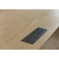 thumbnail image 5 of Modern Wood Credenza Wood Office Desk Writing  Fully Assembled Light Brown, 5 of 14