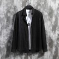 thumbnail image 2 of Birdeem Chemise Décontractée Mode Homme Couleur Unie Boutons Manches Longues Col Rabattu, 2 of 6