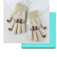 thumbnail image 6 of Fashion Thick Warm Protable Winter Autumn Kids Gloves Thicken Gloves with Heart Cute Cats Full Finger Mittens BLUE, 6 of 8