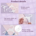 thumbnail image 3 of 18 Packs Pet Apparel Hangers 3 Styles White Pet Clothes Hanger Cute Plastic Flexible Dog Clothes Hangers Mini Plastic Hangers for Dog Puppy Cat Pet Clothes 5x5.3/5.35x7.28/7.4x9.8 Inch, 3 of 8