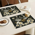 thumbnail image 4 of Bee Placemats Set of 4 Honey Bees Table Mats Washable Place Mats for Home Party Indoor Kitchen Dining Table Decoration 12x18 Inch, 4 of 6