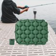 thumbnail image 6 of colaxi Inflatable Seat Cushion Comfortable Compact Seat Pad Air Sitting Pad for Boating Outdoor Lawn Fishing Backpacking Green, 6 of 10