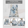 thumbnail image 7 of Blue Flower Pillow Covers King Size, Sage Green Leaves Boho Spring Watercolor Soft Bed Throw Pillowcases Breathable Cooling Long Lumbar Body Pillow Sham Cover for Bed Sofa 20''x40'', 7 of 7