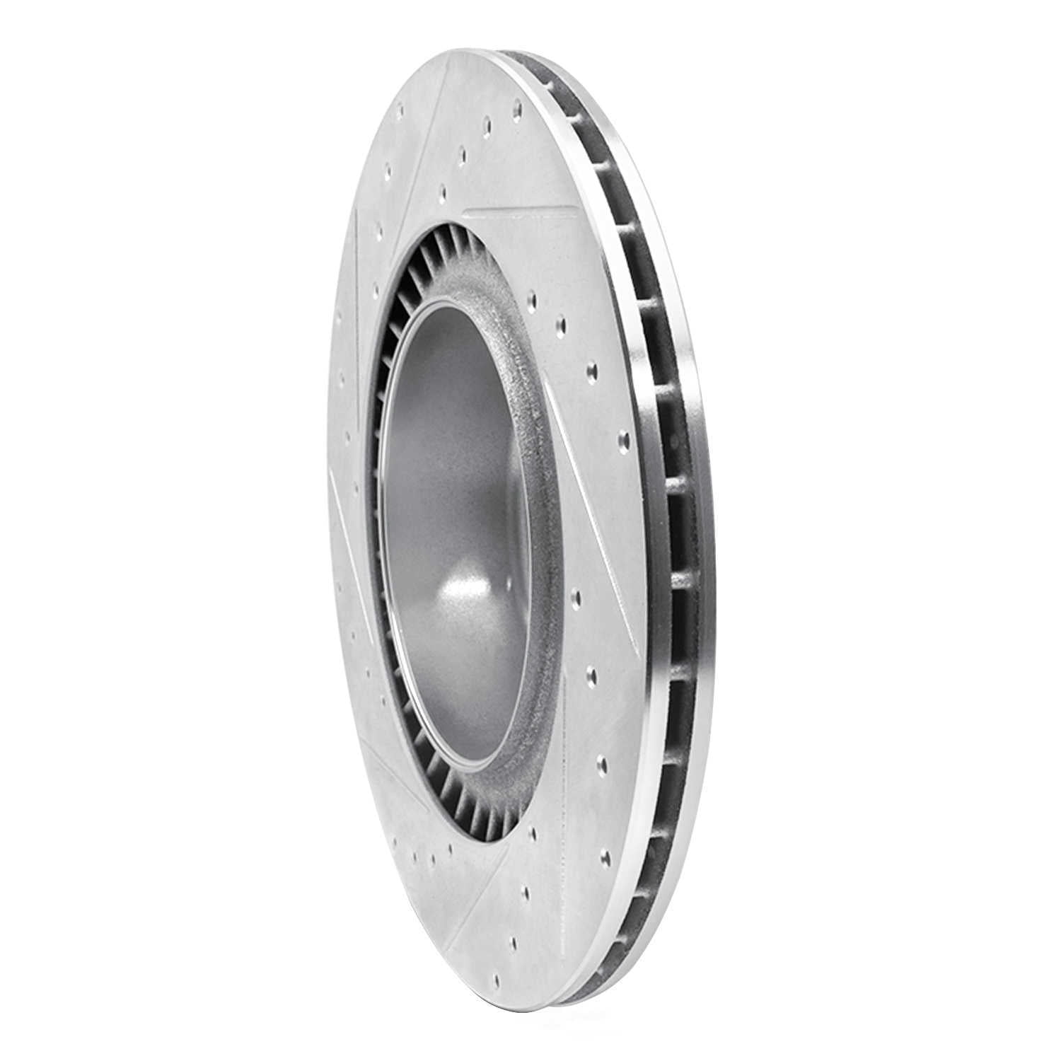Dynamic Friction Company 631-31148R DFC Brake Rotor - Drilled And Slotted - Silver