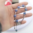thumbnail image 4 of Bohemian Blue Ceramic Bracelet Charms, Stainless Steel, 4 of 4