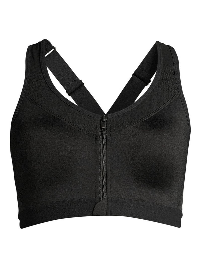 Avia Women's Zip-Front Sports Bra - Walmart.com