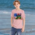 thumbnail image 5 of FamilyThread Toddler Kids Boys Girls American Flag Cotton T-shirt Fashion Cute Round Neck Print Tee Short Sleeve For 3-9 Years, 5 of 8