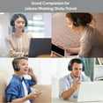 thumbnail image 4 of LUXMO Over Ear Bluetooth Headphones, Wireless Headset with Built-in Mic, Micro TF, FM Radio, Soft Earmuffs & Volume Control for iPhone/Samsung/PC/TV, 4 of 10