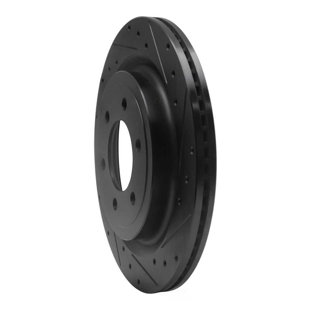 Dynamic Friction Company 633-54288R DFC Brake Rotor - Drilled And Slotted - Black