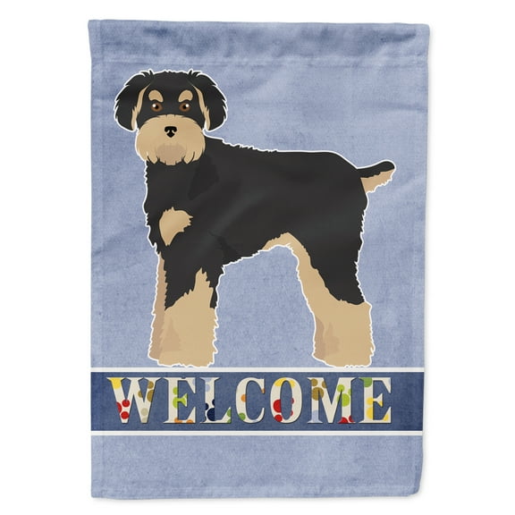Carolines Treasures CK3772GF Schnoodle Welcome Flag Garden Size Small multicolor