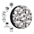 thumbnail image 4 of Yiaed Beach Print Tire Wheel Cover, Waterproof Spare Tire Cover Fit for Jeep, Truck,Trailer, RV, SUV, Camper and Most Vehicle-14 inch, 4 of 6