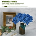 thumbnail image 3 of Uxcell Flores de Hortensia de Seda, Flores Artificiales Azules Oscuras para Bodas 30 Set, 3 of 6