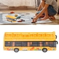 thumbnail image 4 of Pull Back Bus, Interesting Alloy Bus Model  For Gift For Children Over 3 Years Old Yellow, 4 of 8
