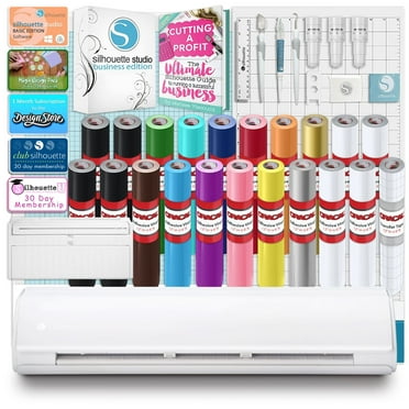 Silhouette Cameo 5 PLUS Business Bundle w/ Vinyl, Guides, Software, Tools