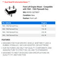 thumbnail image 2 of Front Left Engine Mount - Compatible with 1960 - 1965 Plymouth Fury 1961 1962 1963 1964, 2 of 2