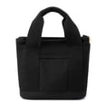 thumbnail image 1 of Bolso de mano para mujer, pequeño, de moda, mini, de lona, cruzado, para hombro, color negro, 1 of 5