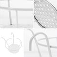 thumbnail image 3 of OULII 2 Pcs Wall Mounted Flower Basket White Plant Stands for Deck Railing Indoor Decoration, 3 of 8