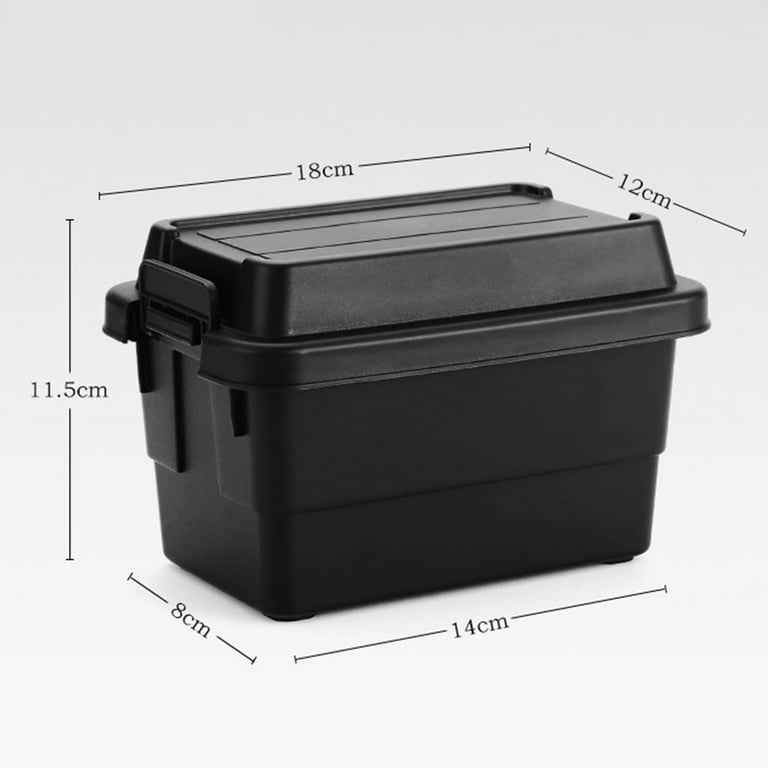 UDIYO 1.1L Camping Storage Box Secure Buckle Non-slip Bottom Large Capacity  Dust-proof Moisture-proof Storage Container Spice Jars Organizer Outdoor  Tool Glove Box Camping Supplies 
