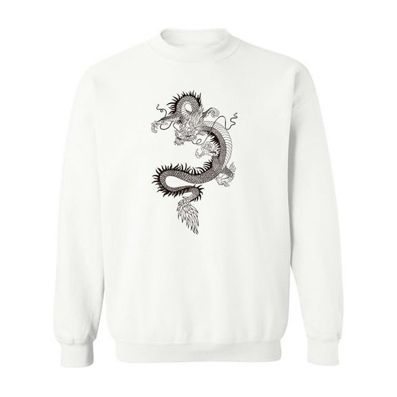 Chinese Dragon. Tattoo Design . Sweatshirt Men -Image by Shutterstock, Male Large