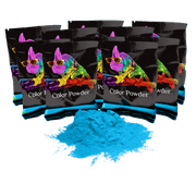 Gender Reveal Holi Color Powder - 10 pack 70g - Blue - Safe, Non-Toxic