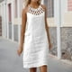 thumbnail image 2 of Vestido veraniego floral con cuello hueco y corte A para mujer 2025: vestido informal de playa con bolsillos, 2 of 5