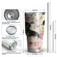 thumbnail image 6 of 30oz Dachshund and Flower Tumblers Stainless Steel Tumbler with Lid and Straw,Vacuum Insulated Double Wall Travel Tumbler Cups Mug with Cleaning Brush for Coffee,Tea, 6 of 7