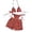 Red, variant on Knit Bohemian Striped Bikini Set for Summer Beachwear Unique Two Piece Swimsuit Cover Up with High Waist Bottoms, XL, Red