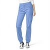 Wink WonderFLEX Love-Women's Utility Cargo Zip Jogger Scrub Pant, Ceil Blue, M Petite