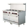 thumbnail image 6 of 60 In. Commercial Electric Range with 10 Burners and 2 Standard Electric Ovens in Stainless Steel - 208V 3 Phase, 6 of 12