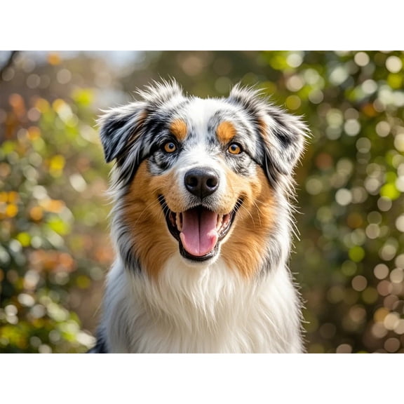 Australian Shepherd Diamond Dots DIY Kits 5D Diamond Art Painting Full Round Drill Rhinestones by Number Embroidery Arts and Crafts for Living Room Bedroom Home Wall Decor 12x16 inch