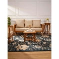thumbnail image 6 of Rugsotic Carpets Hand Tufted Wool Area Rug, 8'x10', Blue, Modern High Pile Anti Skid for Living Room, Bedroom, 6 of 13