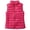 Hot Pink-1, variant on Women's Puffer Vest Winter Quilted Coat Lightweight Bubble Zip Up Sleeveless Warm Stand Collar Thermal Gilet