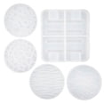 thumbnail image 1 of Epoxy Resin Coaster Mold Food Grade Silicone Coaster Craft Reusable DIY Coaster Casting Mold Kit for Jewelry Making Home Decoration, 1 of 9