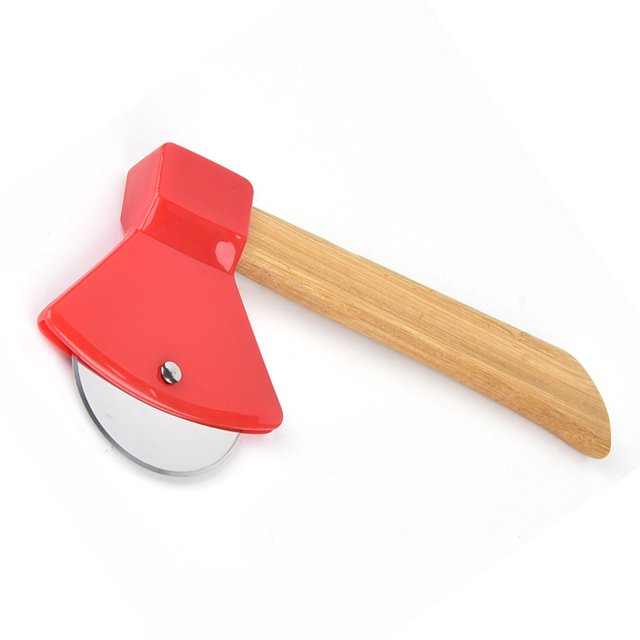 Cuchillos Cortador de Pizza de Hacha Redonda para el Hogar Restaurantes Cuchillo de Pizza 430 Acero PP de bambú Ergonómicamente ANGGREK Otros