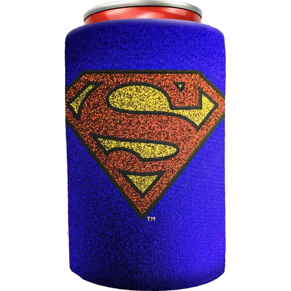 Spoontiques Superman Can Coolers, One size, Blue