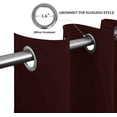thumbnail image 3 of Easy-Going Thermal Insulated Blackout Curtains for Bedroom, Set of 2 Panels, Wine, 52 x 63 inch, 3 of 7