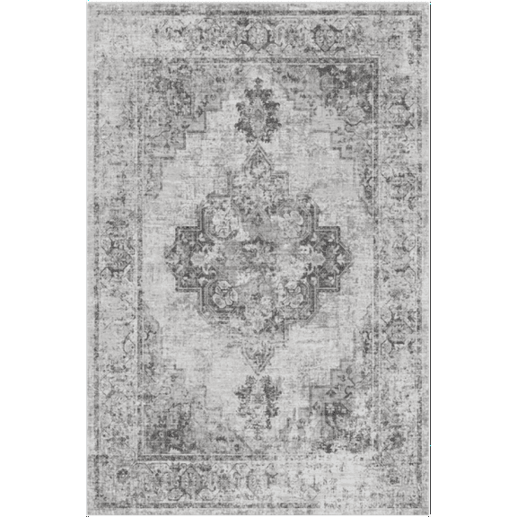 Yesfashion Carpets Area Rugs Washable 1150Gsm Pearl Velvet Washed Back Folding Printed Carpet Xxy-Persia-Smiling Ash 8*10ft