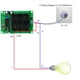 thumbnail image 3 of Yeacher 433 MHz CC 6 Canaux Universel 10 A Relais Sans Fil RF Télécommande Commutateur Récepteur Module et 3 Pcs 6 Touches RF 433 Code Fixe (Puce 2262) Télécommandes Domotique Intelligente, 3 of 8