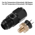 thumbnail image 4 of Unique Bargains 1 Set Auto Engine Temperature Cooling Fan Switch Thread-On AN Fitting Adapter 10AN 200'F On-185'F Off, 4 of 6