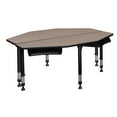 thumbnail image 4 of Regency I-Promise 60" 2 Student Desk with Book Storage- Beige, 4 of 4