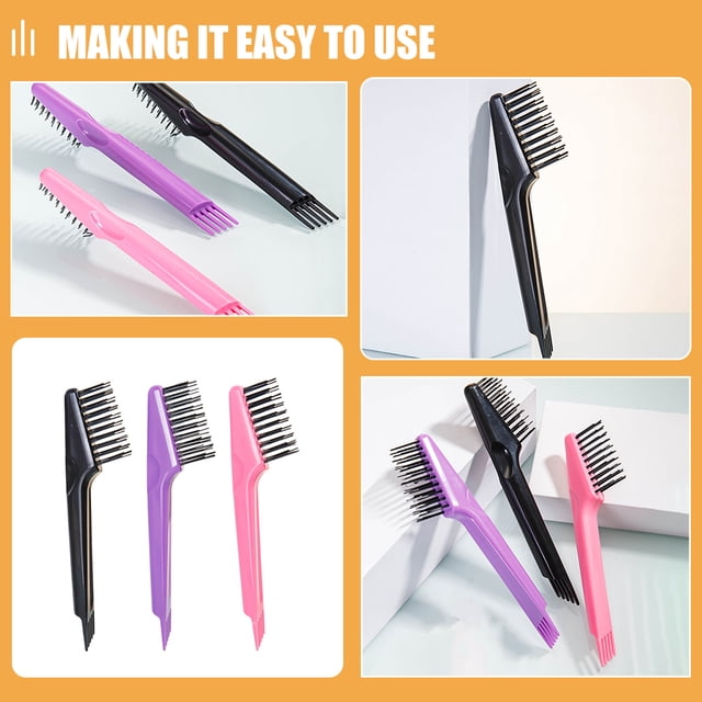 TABLZONE 3pcs Hairbrush Durable Brush Cleaner Rake For Combs Objects Essential For Home Salon Use