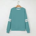 thumbnail image 5 of Women Casual Long Sleeve Crewneck Color Block Sweatshirts Pullover, 5 of 5