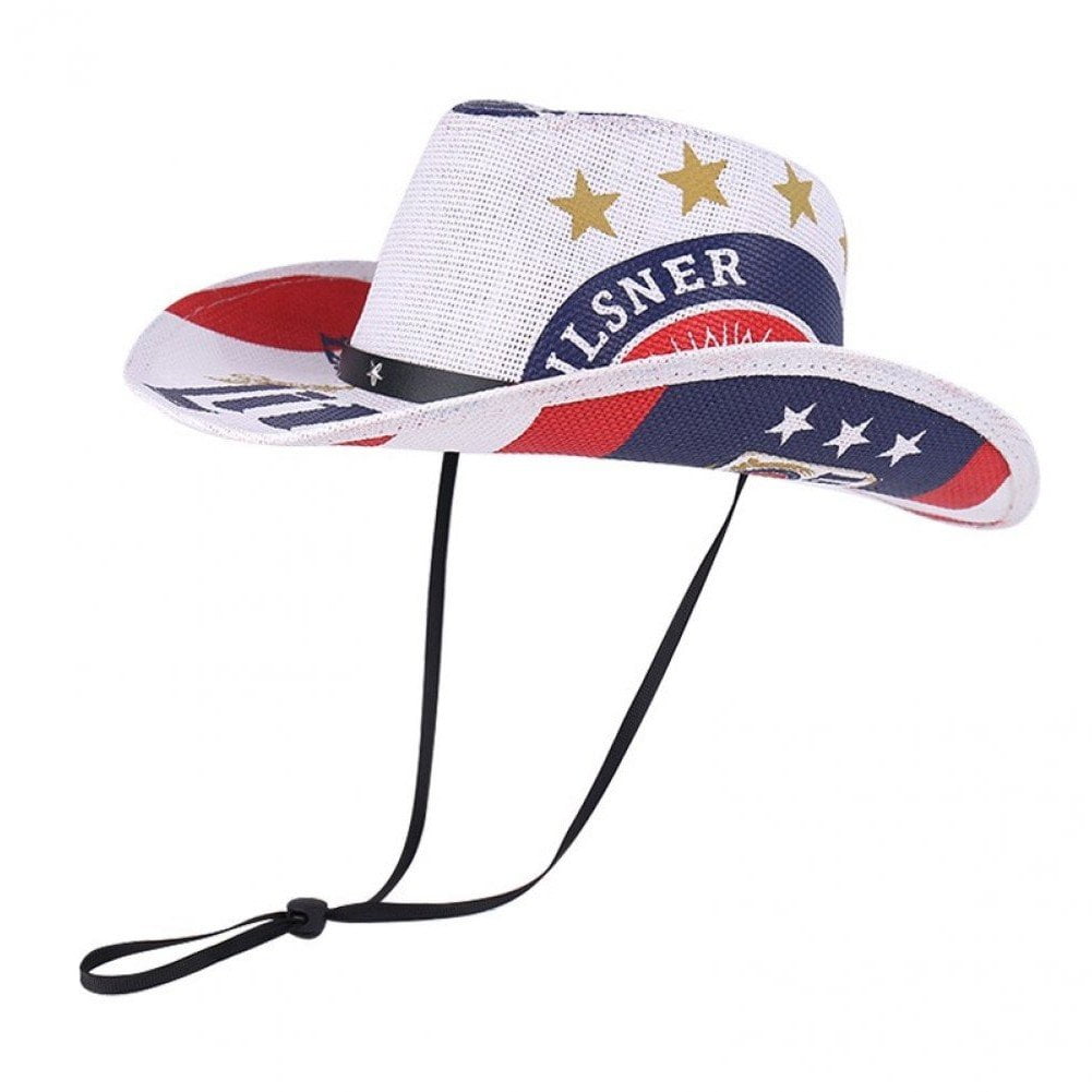 Jiibva Straw Cowboy Hats Cowboy Straw Hat Western Cowboy Hat Beach Travel Sun Hat Roll Brim Spring Summer Cowboy Hats for Woman, Man