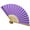 Purple, variant on ionze Appliances Chinese Style Hand Held Fan Bamboo Paper Folding Fan Party Wedding Decor Fans (White)