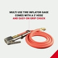 Milton 518 Analog Tire Inflator with Pressure Gauge, 5' Hose Easy