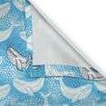 thumbnail image 5 of Ambesonne Summer Grommet Curtain, Dotted Whale Sea Ocean, 50" x 108", Blue Grey, 5 of 6