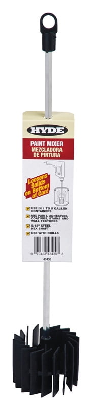 Hyde 3-1/8 in. W X 17-1/2 in. L Paint Mixer For 1 and 5 Gallon